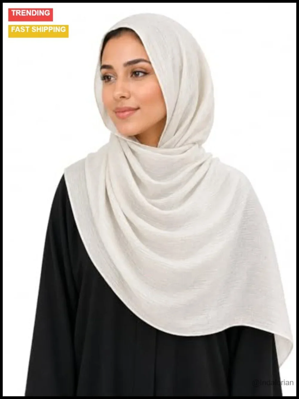 Lightweight Cotton Linen Feel Scarf Shawl Wrap Hijab for Women Travel Fall